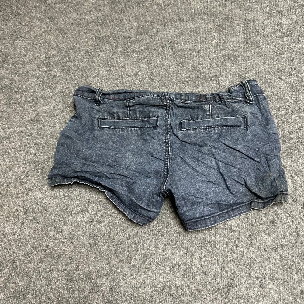 Zandi Shorts Womens Size 5 Blue Denim Low Rise Dark Wash Stretch Hot Pants